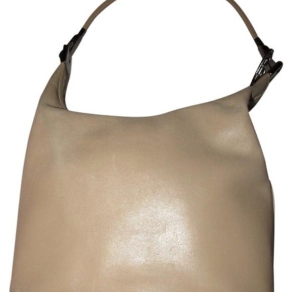 GUCCI Vintage Ivory Leather Hobo Bag - Picture 1 of 8